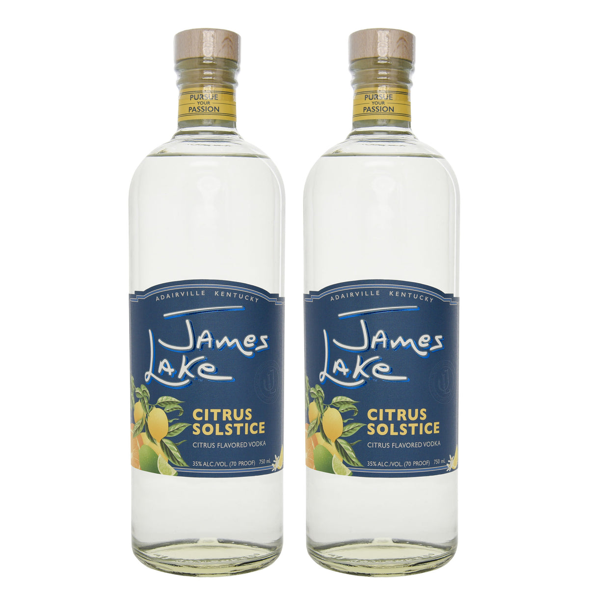 James Lake Citrus Solstice Vodka - 2 Pack