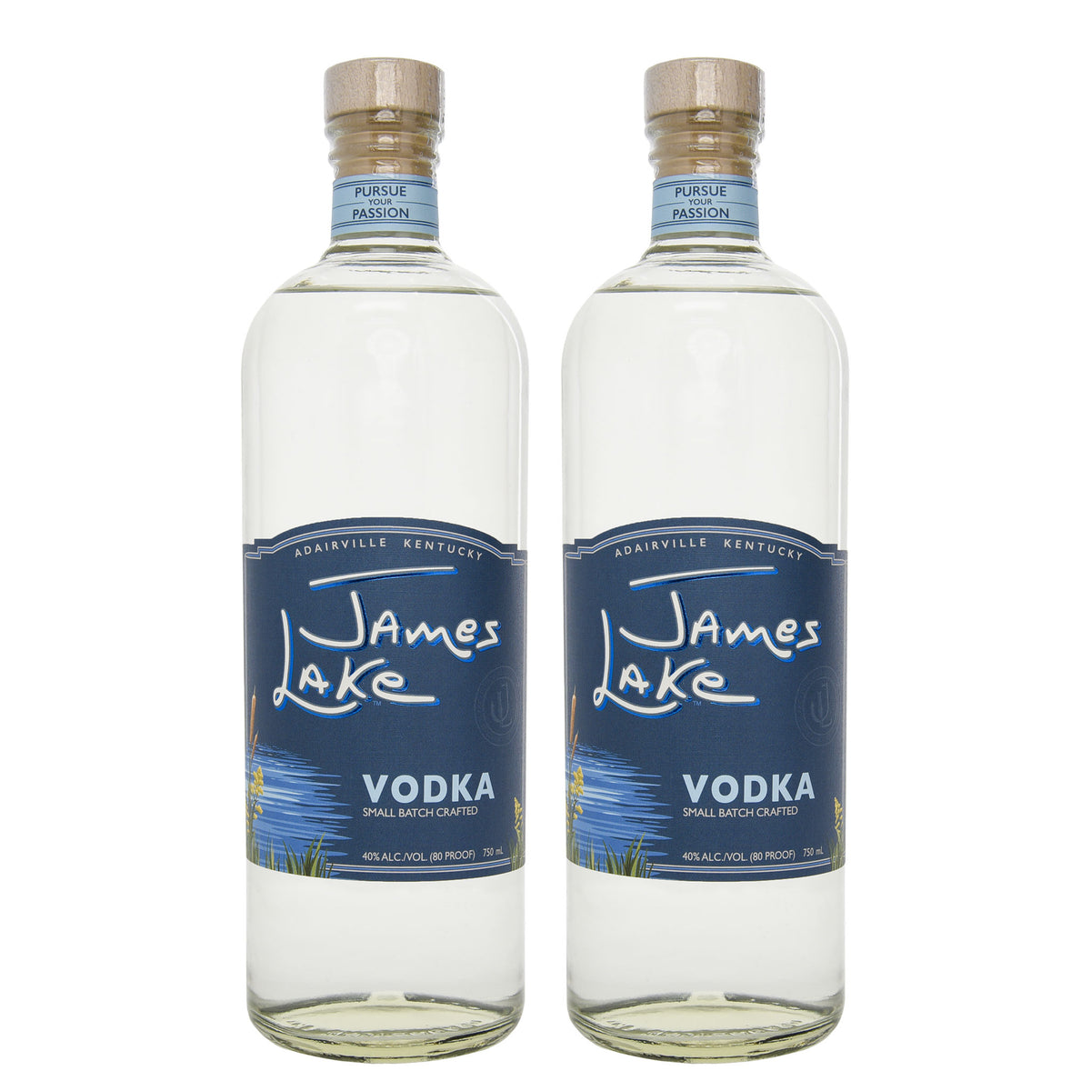 James Lake Small Batch Crafted Vodka - 2 Pack