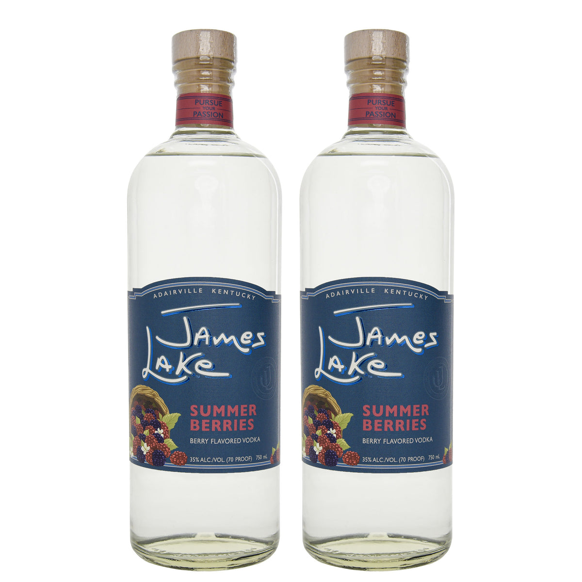James Lake Summer Berries Vodka - 2 Pack