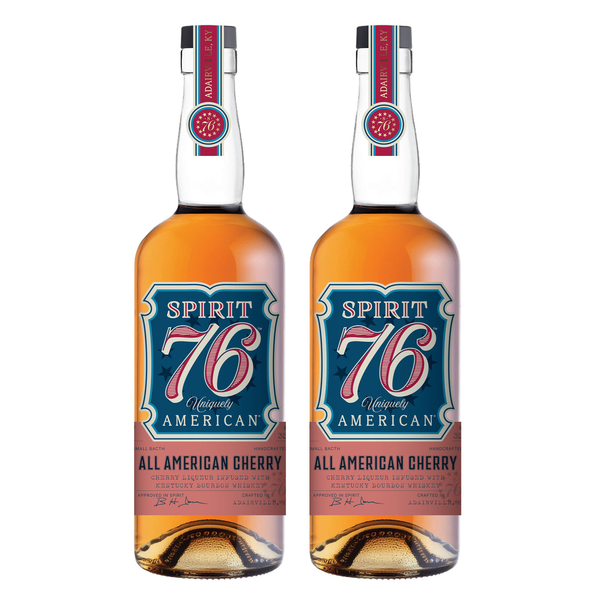 Spirit 76 - All American Cherry Flavored Bourbon - 2 Pack