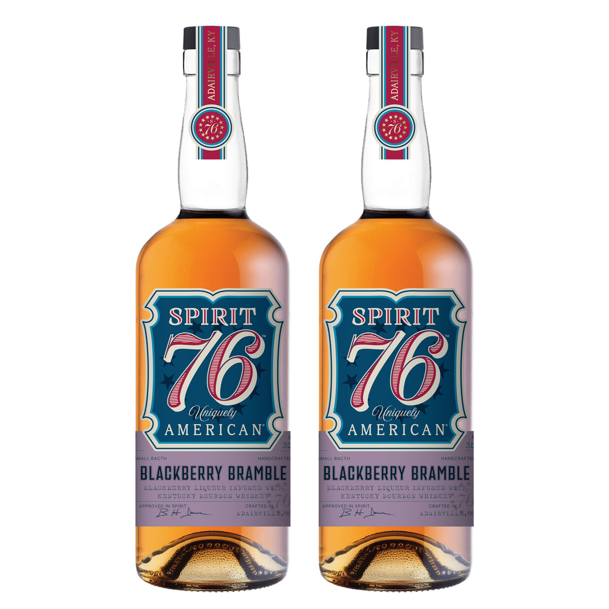 Spirit 76 - Blackberry Bramble Flavored Bourbon - 2 Pack