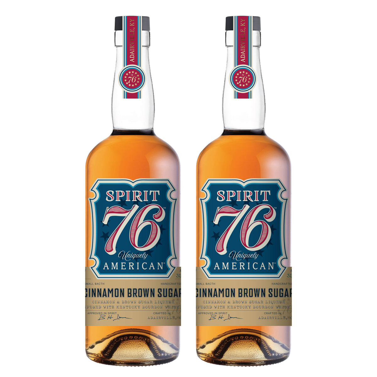 Spirit 76 - Cinnamon Brown Sugar Flavored Bourbon - 2 Pack