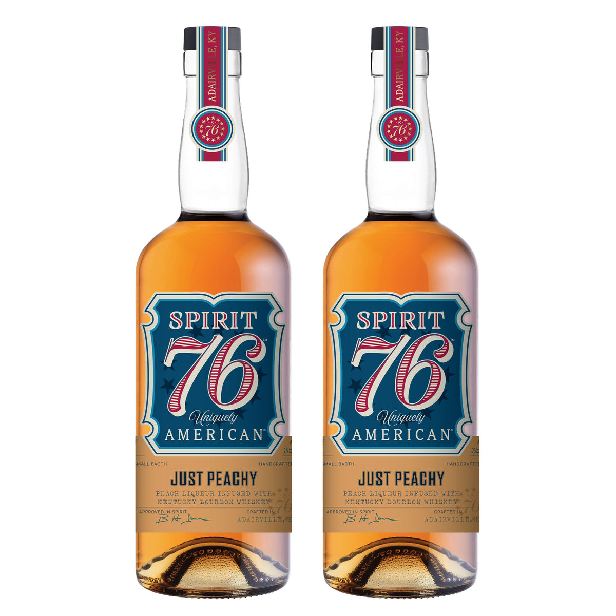 Spirit 76 - Just Peachy Flavored Bourbon - 2 Pack